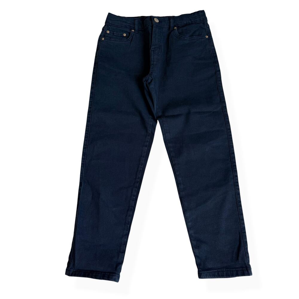 NEW Zara Boys 9 Straight Fit Jeans Dark Gray Black Denim NWT